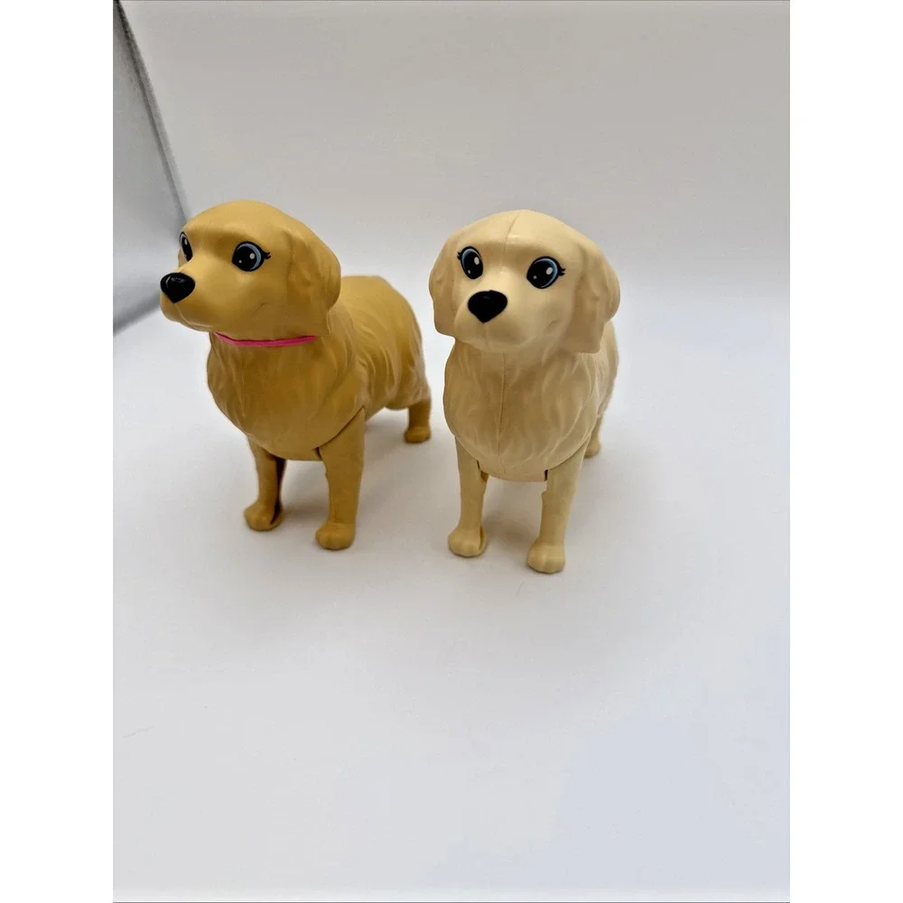 2016 Mattel Barbie Newborn Pups Two Golden Retriever Dog Mom Mother Pregnant Dog
